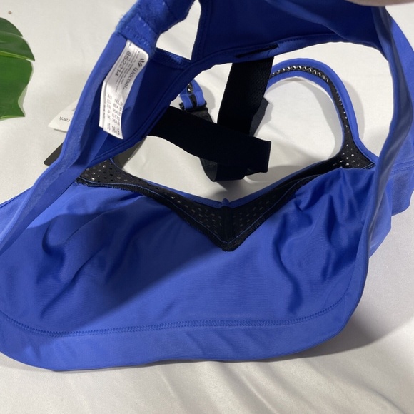 NWT Wacoal [ 36 A/B ] Impact Mesh Cross Back Sports Bra in Dazzling Blue‎ - Picture 10 of 12